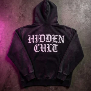 Hoodie Zippé "Hidden Cult" Vintage Was