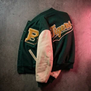 Veste Varsity Héritage Laine & Cuir